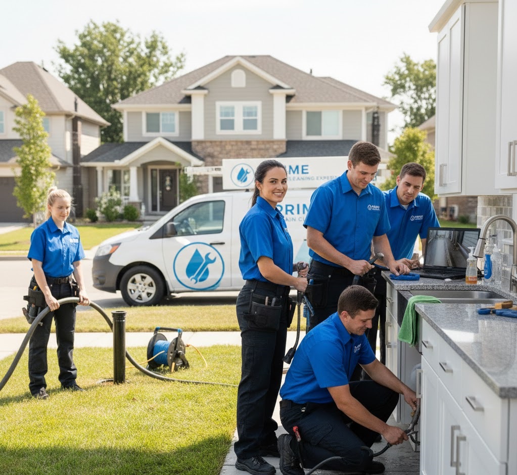 Professional drain cleaning technician at work in Seattle